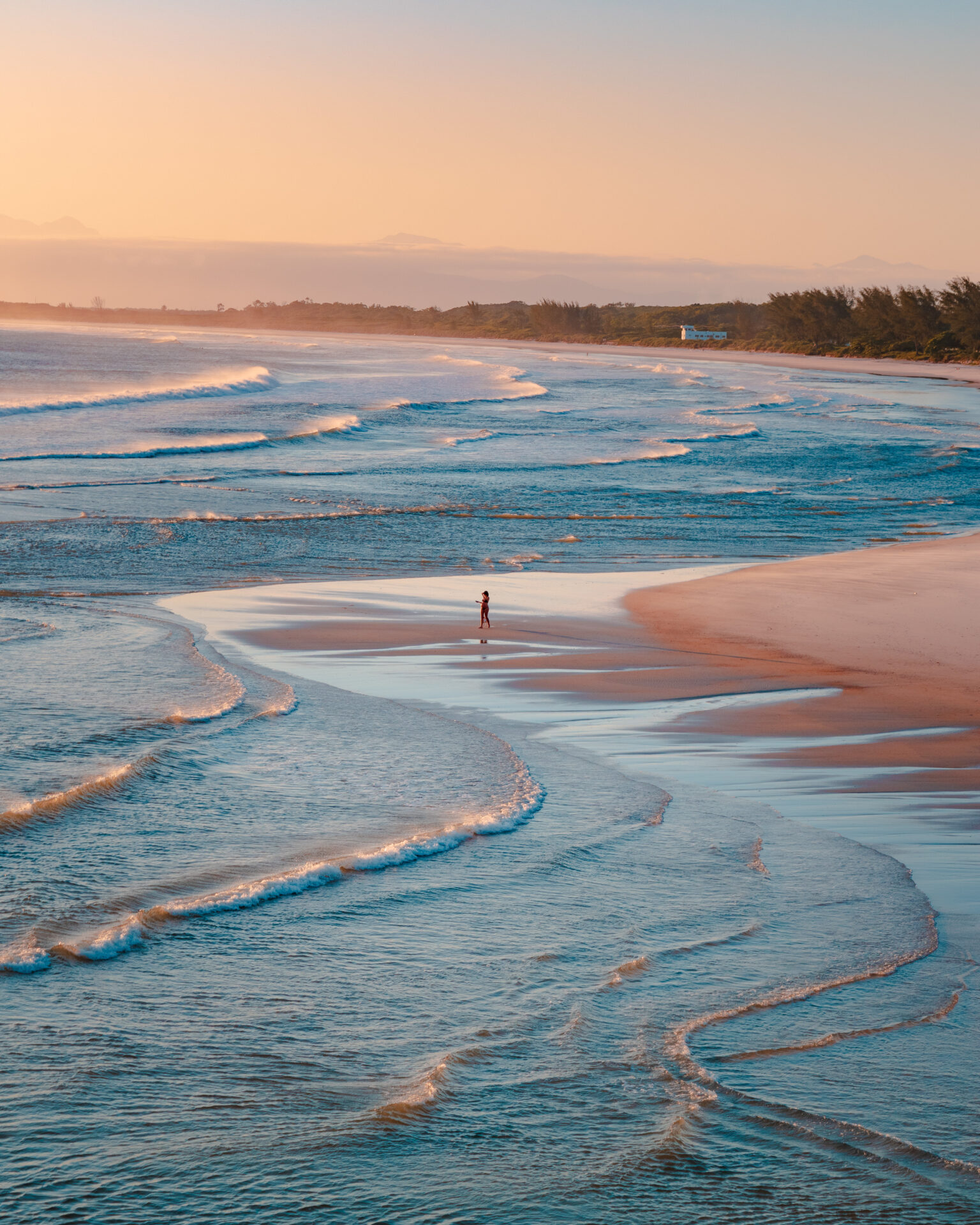 beach in the morning